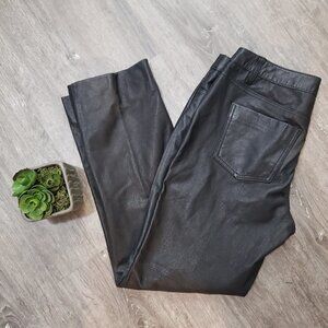 Le Chateau Vintage Genuine Leather Pants Jeans 9